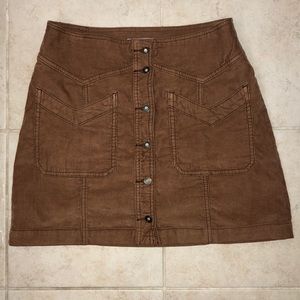 Free People cord skirt